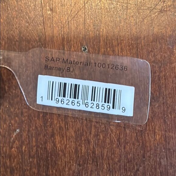 NWT Crocs Jibbitz Barney BJ Yellow Cartoon Dinosaur Shoe Charm - Picture 3 of 3